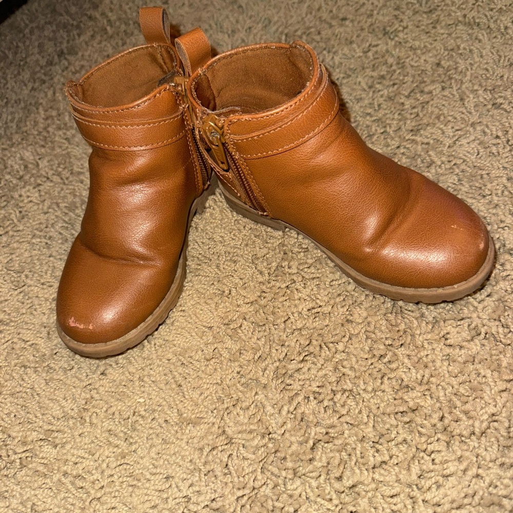 Brown Kids Ankle Boots